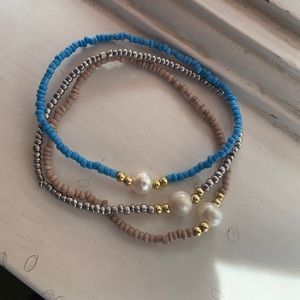 Pearl bracelet 3 pack